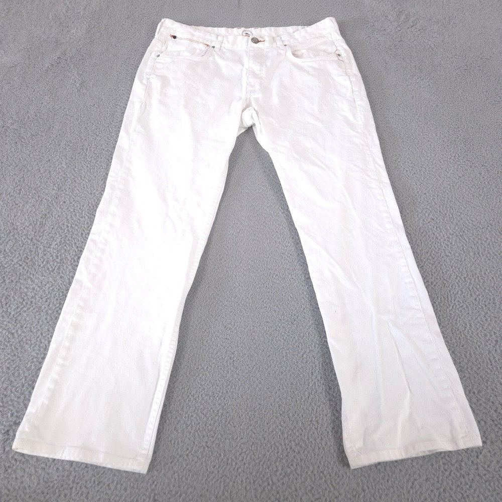 Tommy Bahama Jeans Mens 38x32 White Authentic Island Crafted Straight Leg Denim